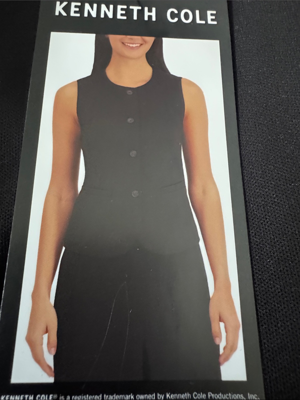 Kenneth Cole Women’s Black Tailored Vest